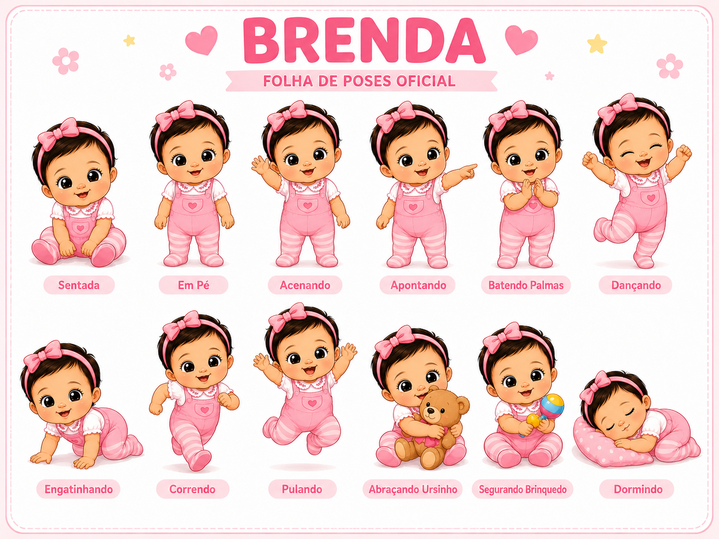 Folha de poses da Brenda